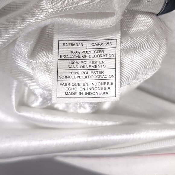 NIKE Vintage XL 16-18 Women’s Full Zip Hooded Track Jacket White Navy Pink S6BID - Picture 7 of 8